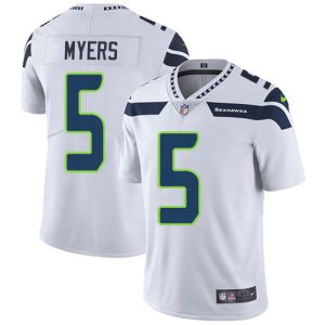 Seahawks #5 Jason Myers White Men's Stitched NFL Vapor Untouchable Limited Jersey