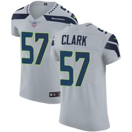 Seahawks #57 Frank Clark Grey Alternate Men's Stitched NFL New Elite Jersey