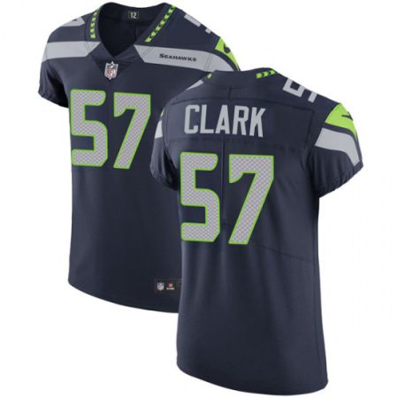 Seahawks #57 Frank Clark Steel Blue Team Color Men's Stitched NFL Vapor Untouchable Elite Jersey