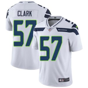 seahawks #57 frank clark white men's stitched nfl vapor untouchable limited wholesale jersey