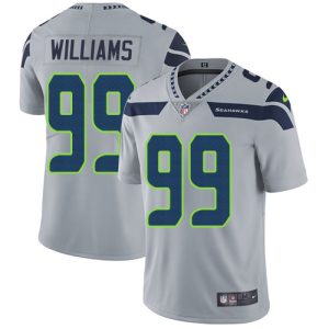 seahawks #99 leonard williams grey alternate men's stitched nfl vapor untouchable limited wholesale jersey