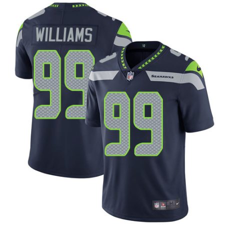 Seahawks #99 Leonard Williams Steel Blue Team Color Men's Stitched NFL Vapor Untouchable Limited Jersey