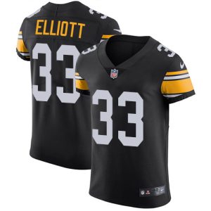 wholesale Steelers #33 Jalen Elliott Black Alternate Men's Stitched NFL New Elite Jersey