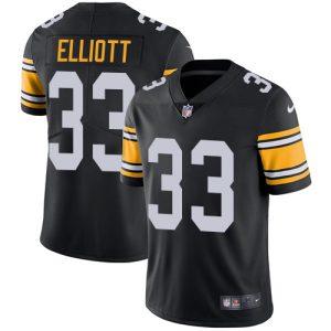 cheap Steelers #33 Jalen Elliott Black Alternate Men's Stitched NFL Vapor Untouchable Limited Jersey