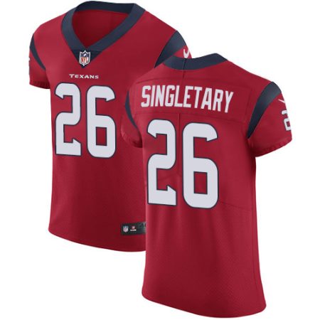 Texans #26 Devin Singletary Red Alternate Men's Stitched NFL New Elite Jersey