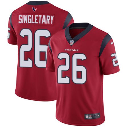 Texans #26 Devin Singletary Red Alternate Men's Stitched NFL Vapor Untouchable Limited Jersey