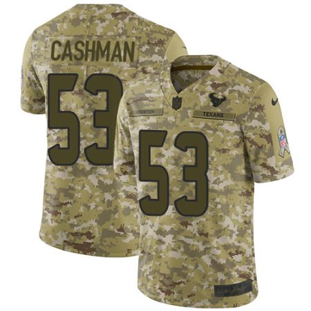 wholesale Texans #53 Blake Cashman Camo Men's Stitched NFL Limited 2024 Salute To Service Jersey