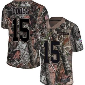 wholesale Vikings #15 Josh Dobbs Camo Men's Stitched NFL Limited Rush Realtree Jersey