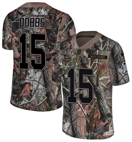 wholesale Vikings #15 Josh Dobbs Camo Men's Stitched NFL Limited Rush Realtree Jersey