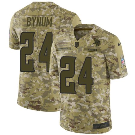 Vikings #24 Camryn Bynum Camo Men's Stitched NFL Limited 2024 Salute To Service Jersey