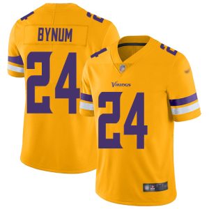 Vikings #24 Camryn Bynum Gold Men's Stitched NFL Limited Inverted Legend Jersey