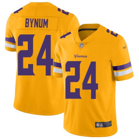 Vikings #24 Camryn Bynum Gold Men's Stitched NFL Limited Inverted Legend Jersey