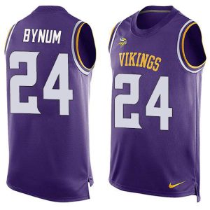 Vikings #24 Camryn Bynum Purple Team Color Men's Stitched NFL Limited Tank Top Jersey