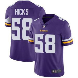 cheap Vikings #58 Jordan Hicks Purple Team Color Men's Stitched NFL Vapor Untouchable Limited Jersey