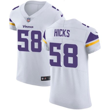 Vikings #58 Jordan Hicks White Men's Stitched NFL New Elite Jersey