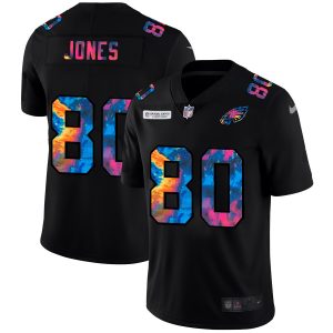 Philadelphia Eagles #80 Julio Jones Men's Multi-Color Black 2024 NFL Crucial Catch Vapor Untouchable Limited Jersey