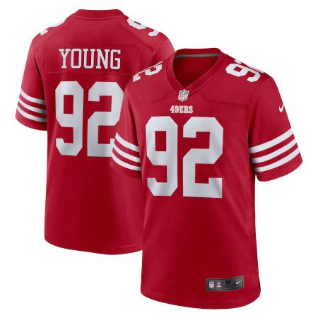 San Francisco 49ers #92 Chase Young Men's 2024 Player Game Jersey - Scarlet