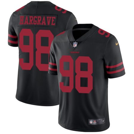 49ers #98 Javon Hargrave Black Alternate Men's Stitched NFL Vapor Untouchable Limited Jersey