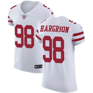 49ers #98 javon hargrave white men's stitched nfl vapor untouchable elite wholesale jersey