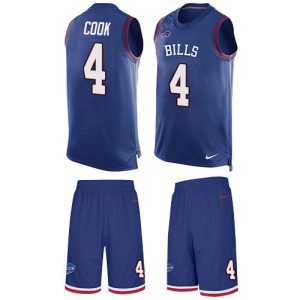 bills #4 james cook royal blue team color men's stitched nfl limited tank top suit wholesale jersey