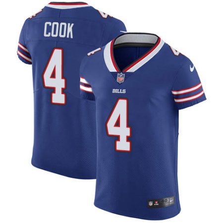 Bills #4 James Cook Royal Blue Team Color Men's Stitched NFL Vapor Untouchable Elite Jersey