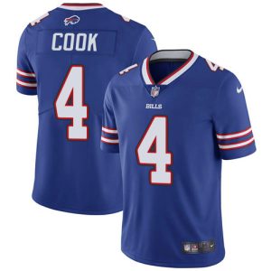 Bills #4 James Cook Royal Blue Team Color Men's Stitched NFL Vapor Untouchable Limited Jersey