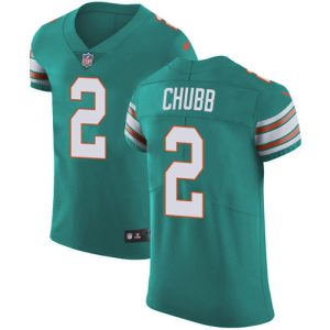 Dolphins #2 Bradley Chubb Aqua Green Alternate Men's Stitched NFL New Elite Jersey