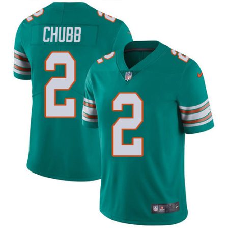 Dolphins #2 Bradley Chubb Aqua Green Alternate Men's Stitched NFL Vapor Untouchable Limited Jersey