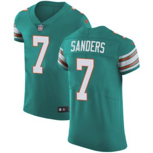 dolphins #7 jason sanders aqua green alternate men's stitched nfl new elite wholesale jersey