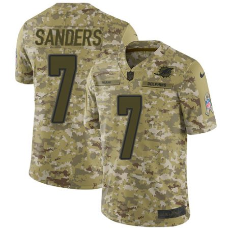 Dolphins #7 Jason Sanders Camo Men's Stitched NFL Limited 2018 Salute To Service Jersey