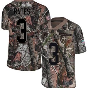 Falcons #3 Jessie Bates Camo Men's Stitched NFL Limited Rush Realtree Jersey