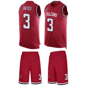 falcons #3 jessie bates red team color men's stitched nfl limited tank top suit cheap jersey