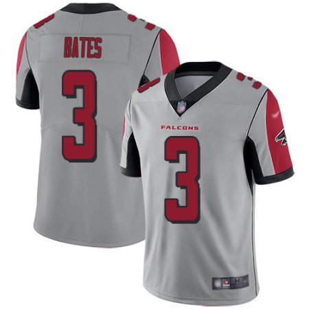 wholesale Falcons #3 Jessie Bates Silver Men's Stitched NFL Limited Inverted Legend Jersey