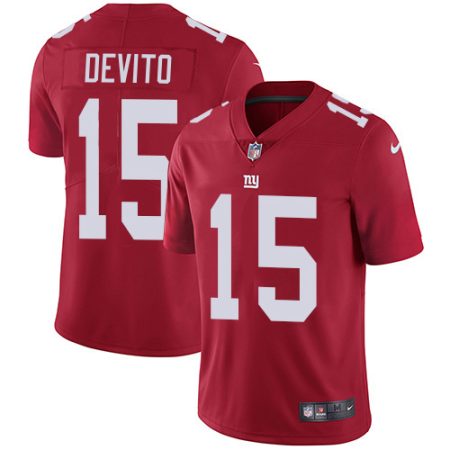 Giants #15 Tommy DeVito Red Alternate Men's Stitched NFL Vapor Untouchable Limited Jersey