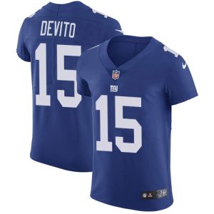 giants #15 tommy devito royal blue team color men's stitched nfl vapor untouchable elite wholesale jersey