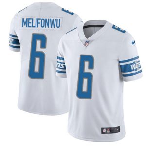 Lions #6 Ifeatu Melifonwu White Men's Stitched NFL Vapor Untouchable Limited Jersey