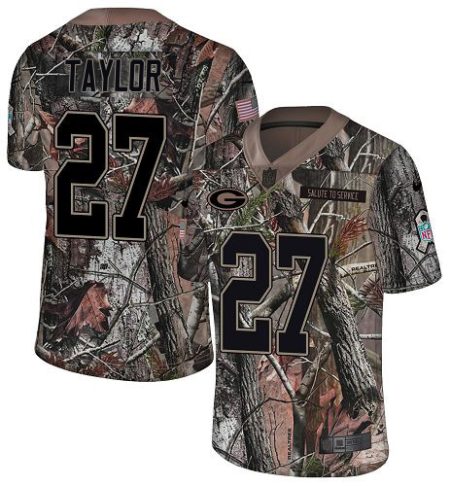 cheap Packers #27 Patrick Taylor Camo Men's Stitched NFL Limited Rush Realtree Jersey