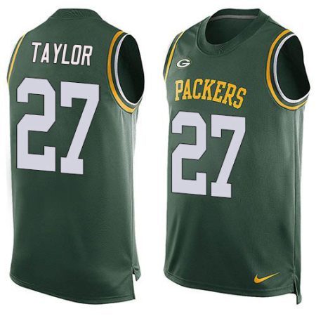 packers #27 patrick taylor green team color men's stitched nfl limited tank top wholesale jersey