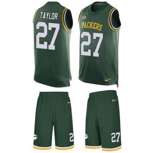 wholesale Packers #27 Patrick Taylor Green Team Color Men's Stitched NFL Limited Tank Top Suit Jersey