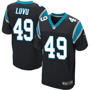 Panthers #49 Frankie Luvu Black Team Color Men's Stitched NFL Vapor Untouchable Elite Jersey