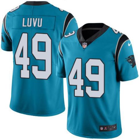 Panthers #49 Frankie Luvu Blue Alternate Men's Stitched NFL Vapor Untouchable Limited Jersey