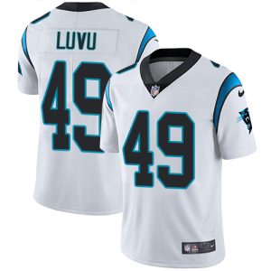 cheap Panthers #49 Frankie Luvu White Men's Stitched NFL Vapor Untouchable Limited Jersey