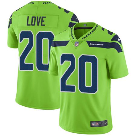 Seahawks #20 Julian Love Green Men's Stitched NFL Limited Rush Jersey