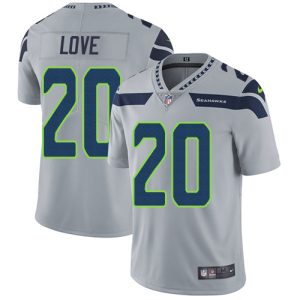 seahawks #20 julian love grey alternate men's stitched nfl vapor untouchable limited cheap jersey