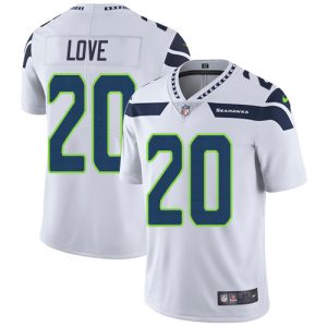 seahawks #20 julian love white men's stitched nfl vapor untouchable limited wholesale jersey