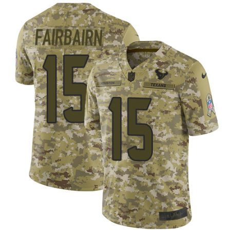 Texans #15 Ka'imi Fairbairn Camo Men's Stitched NFL Limited 2018 Salute To Service Jersey