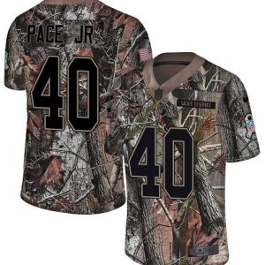 Vikings #40 Ivan Pace Jr. Camo Men's Stitched NFL Limited Rush Realtree Jersey