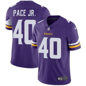 Vikings #40 Ivan Pace Jr. Purple Team Color Men's Stitched NFL Vapor Untouchable Limited Jersey