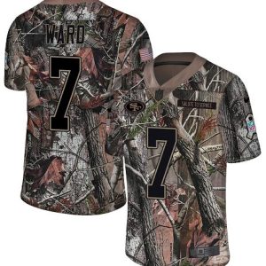 cheap 49ers #7 Charvarius Ward Camo Men's Stitched NFL Limited Rush Realtree Jersey