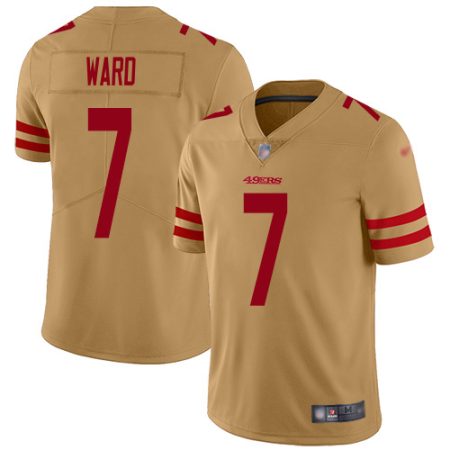 49ers #7 Charvarius Ward Gold Men's Stitched NFL Limited Inverted Legend Jersey